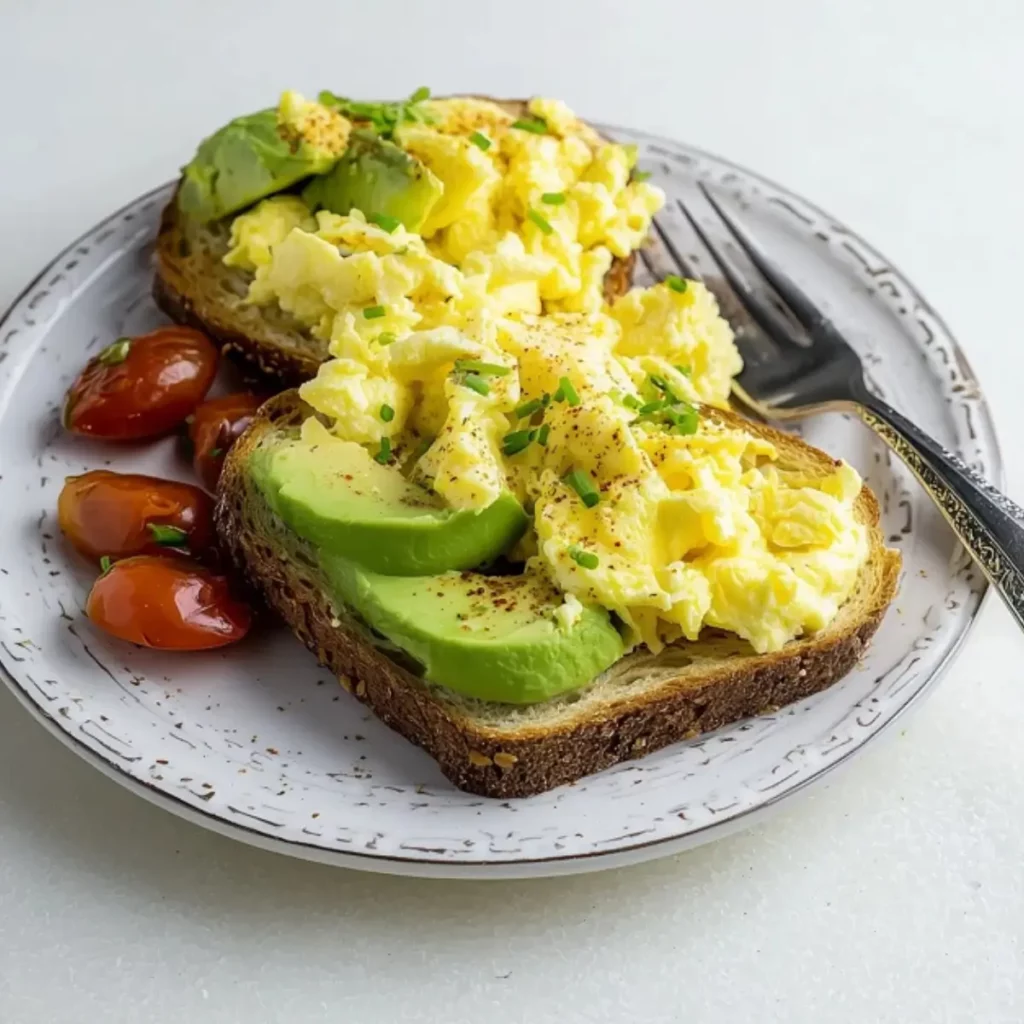 Avocado Toast with Scrambled Egg