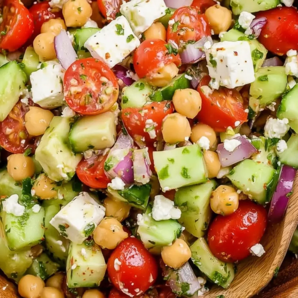 Chickpea Feta Salad