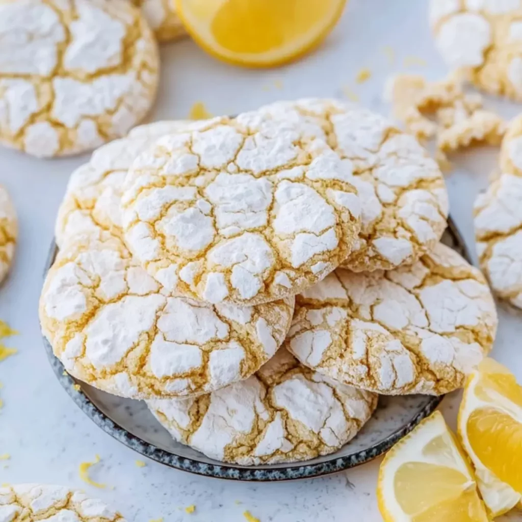 Meyer Lemon Crinkle Cookies