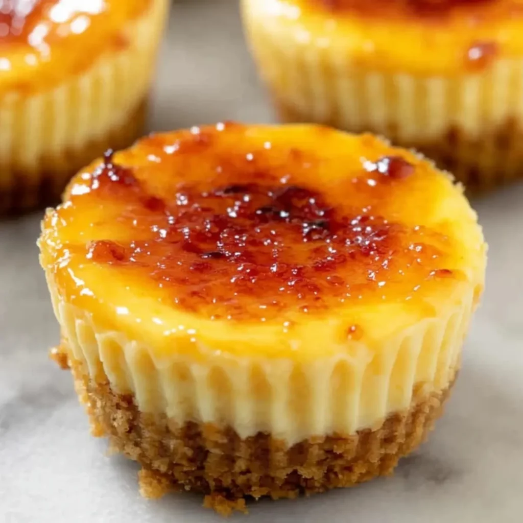 Cr&egrave;me Br&ucirc;l&eacute;e Cheesecake Cupcakes