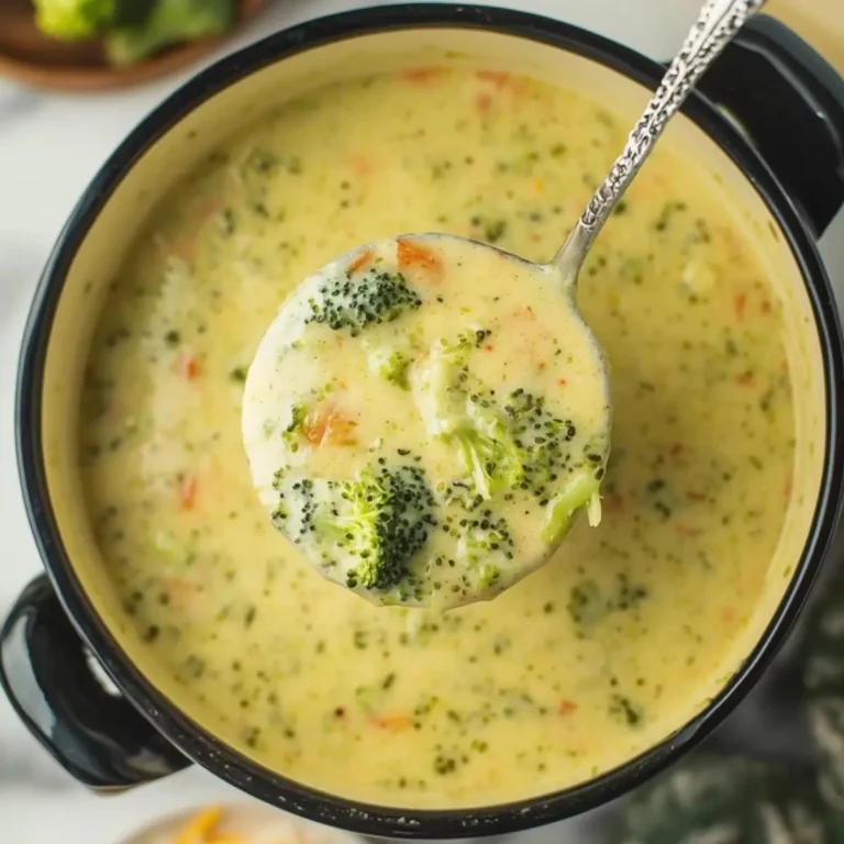 High Protein Broccoli Cheddar Soup