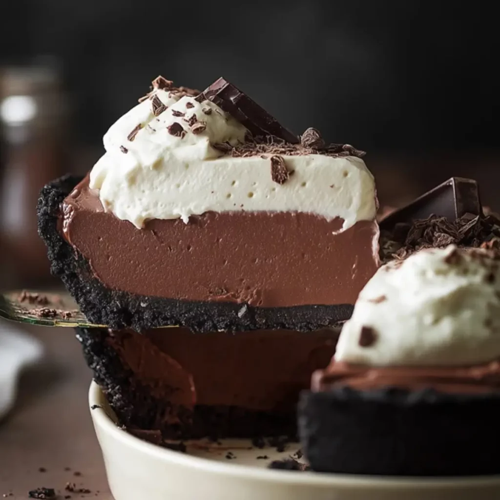 No Bake Baileys Chocolate Pie
