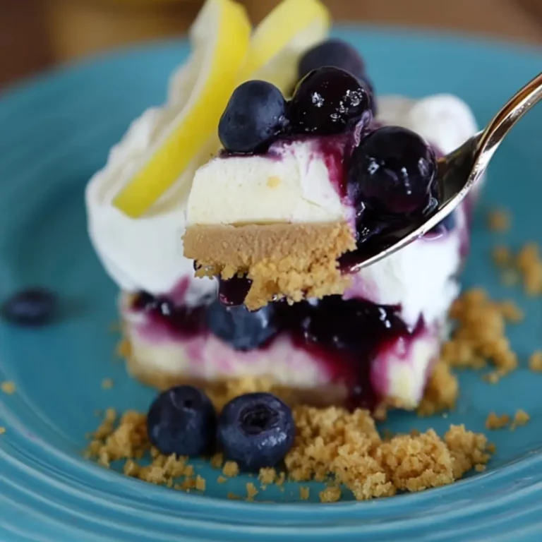 No Bake Lemon Blueberry