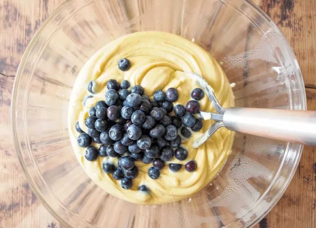 Sourdough Discard Lemon Blueberry Bread