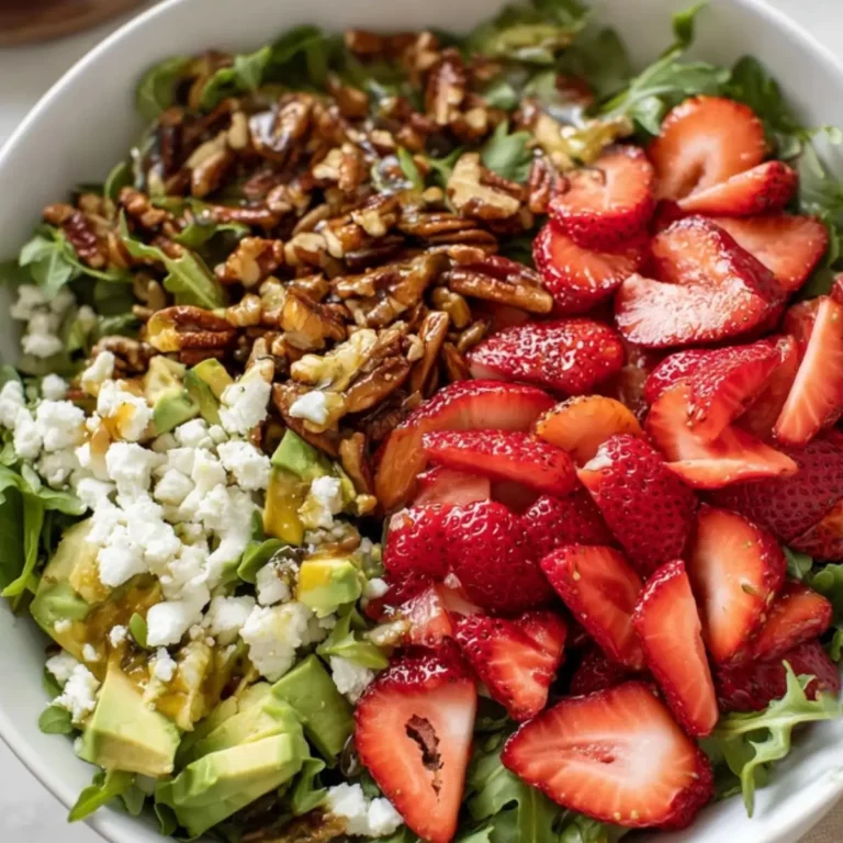Strawberry Crunch Salad with Champagne Vinaigrette
