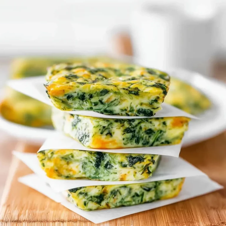 Baked Spinach Zucchini Frittata Fingers