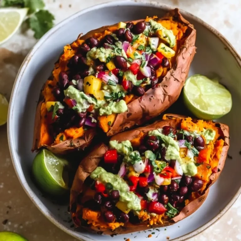 Black Bean Stuffed Sweet Potatoes