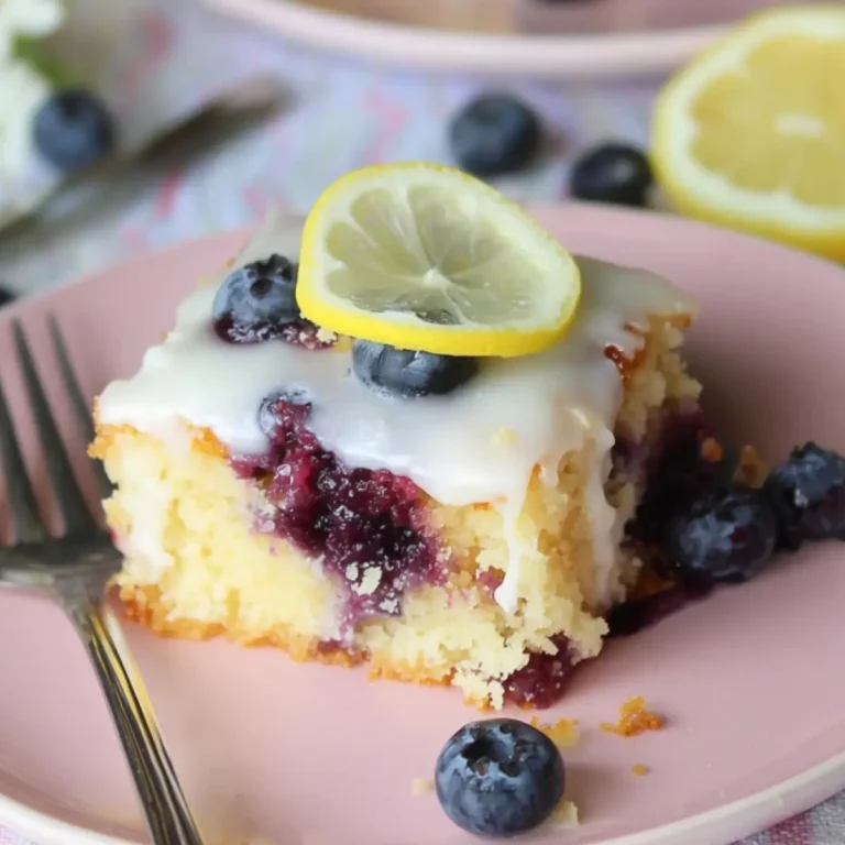 Lemon Blueberry Sheet Cake