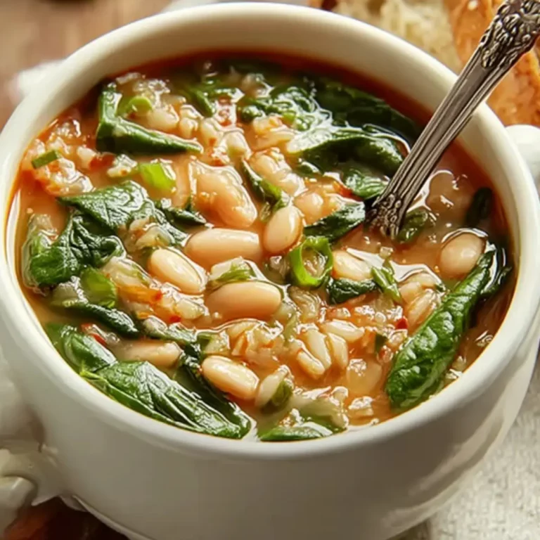 Savory Bean Spinach Soup