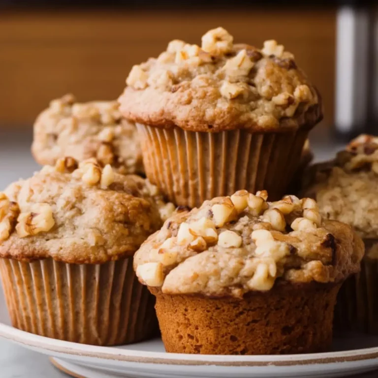 Sourdough Banana Nut Muffins