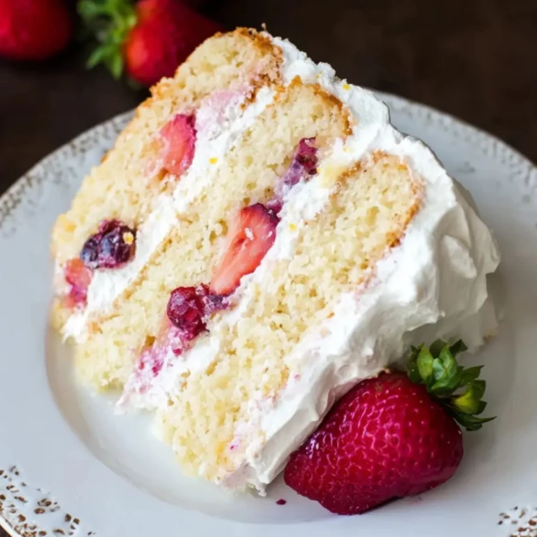 Berry Vanilla Naked Cake