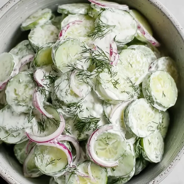 Dill Cucumber Onion Salad