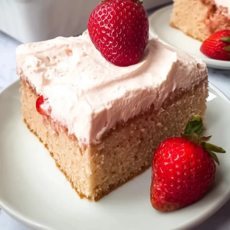 Fresh Strawberry Sheet Cake