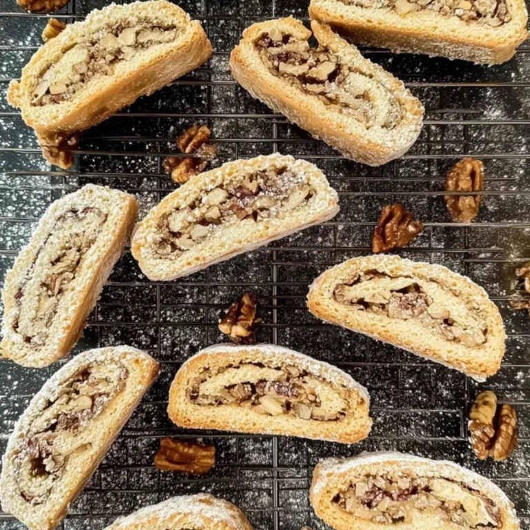 Italian Nut Roll Cookies