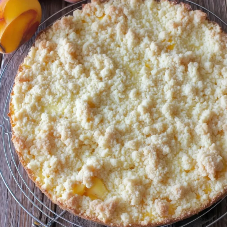 Italian Peach Crumb Cake