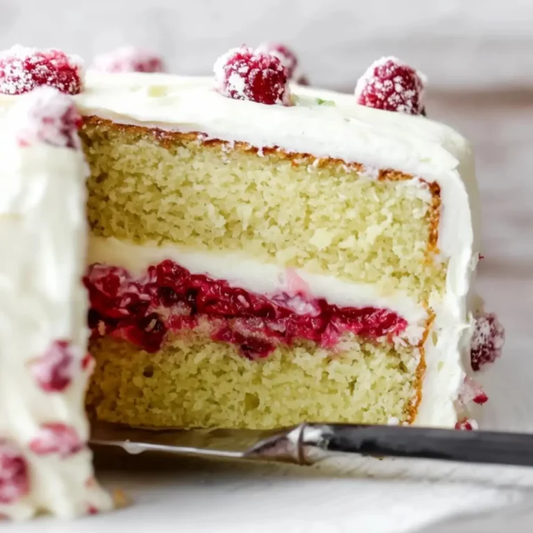 Raspberry Cake with Lemon Buttercream