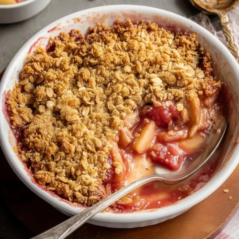 Rhubarb and Apple Crumble