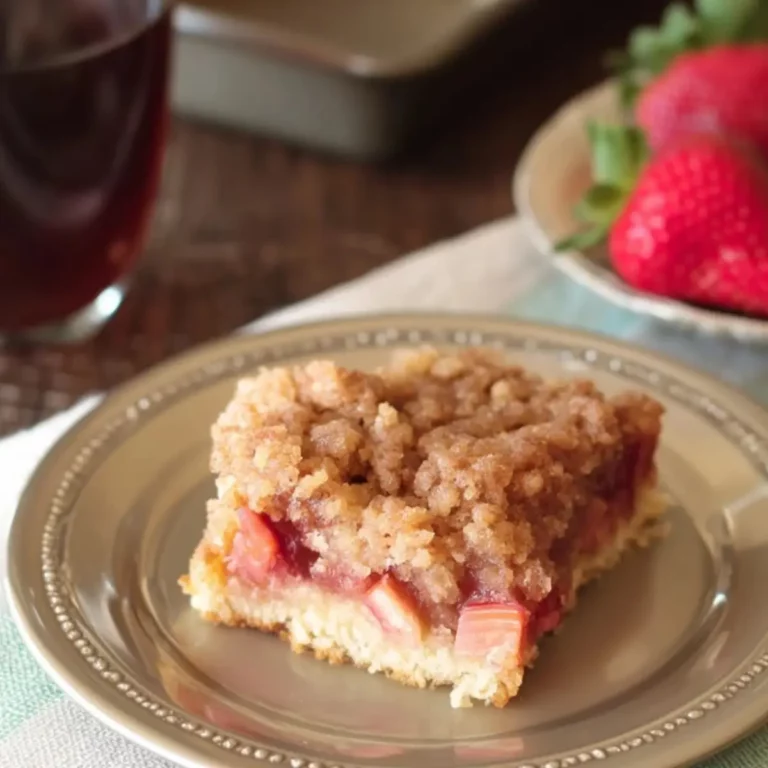Strawberry Rhubarb Coffee Cake