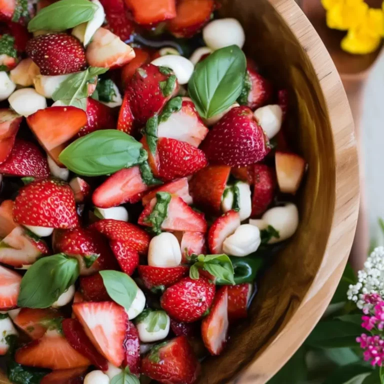 Summer Strawberry Caprese Salad