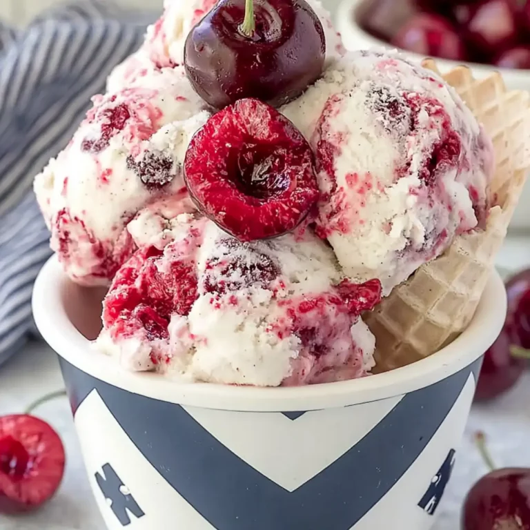 Cherry Vanilla Ice Cream